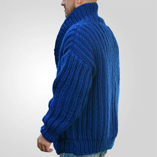 Double - Breasted Knit Cardigan Sweater - Harren Cole