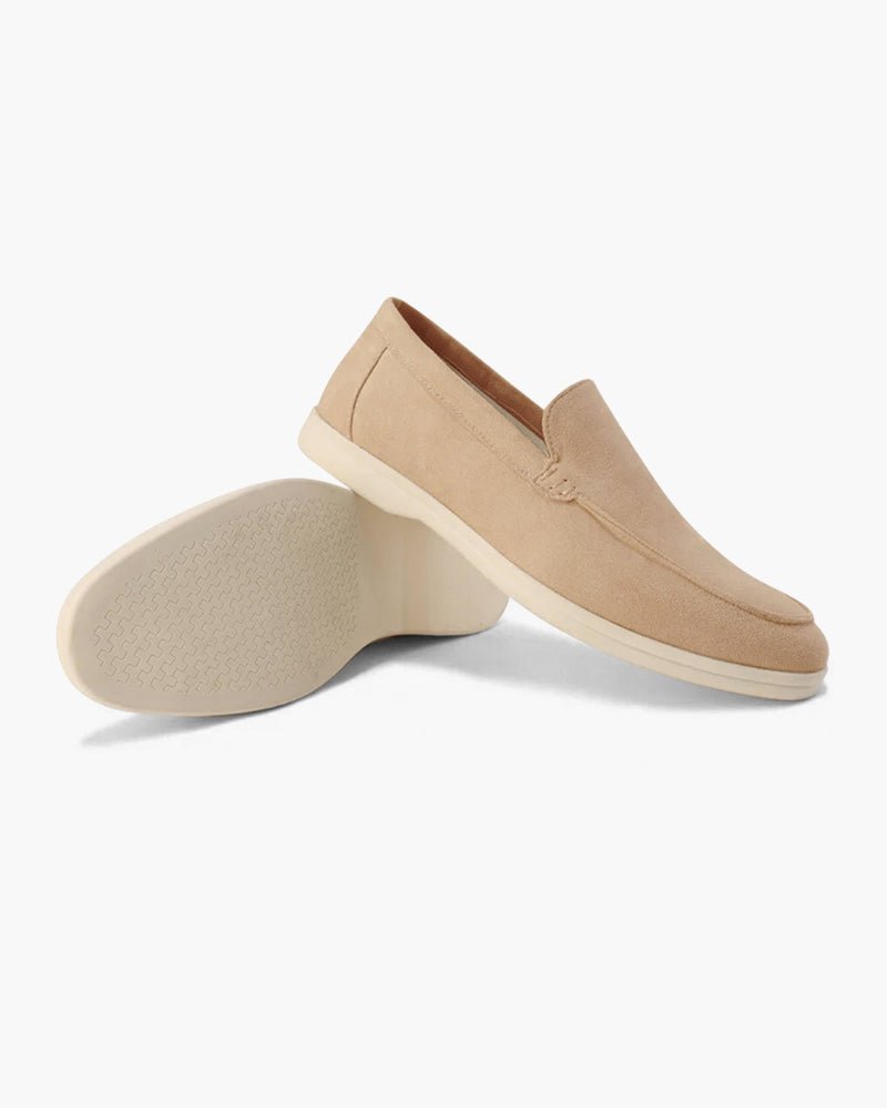 Men's Suede Loafers Slip - On Business Shoes - Harren Cole