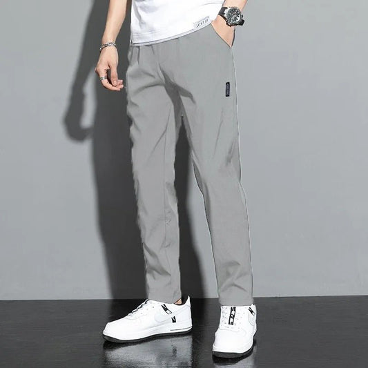 Sporty Drawstring Jogging Pants for Men - Harren Cole