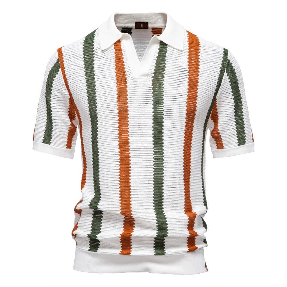 Stylish Knit Polo Shirt for Men - Harren Cole