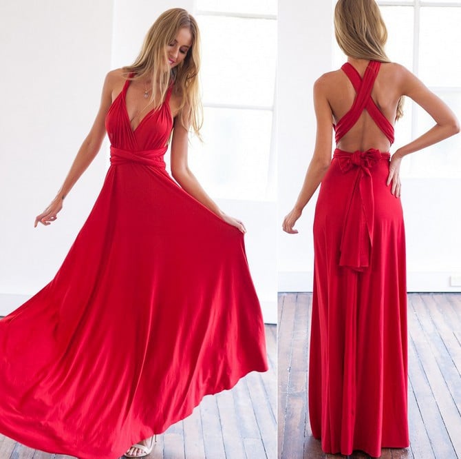 15 - in - 1 wandelbares Kleid mit mehreren Styling - Optionen - Livezo