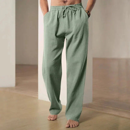 Airy Loose Fit Linen Pants - Harren Cole