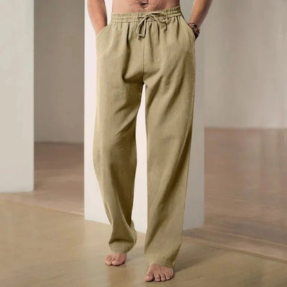 Airy Loose Fit Linen Pants - Harren Cole