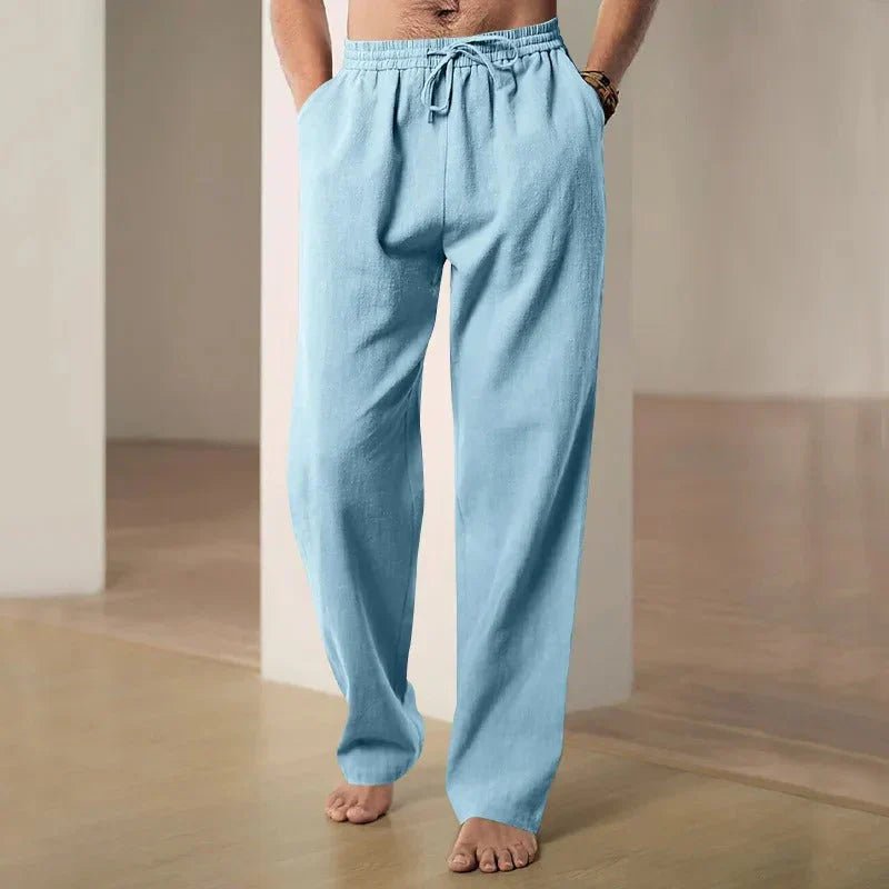 Airy Loose Fit Linen Pants - Harren Cole