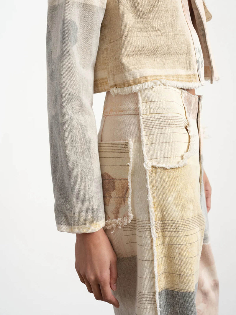 Alma Damen High - Rise Jeans mit weitem Bein - Livezo