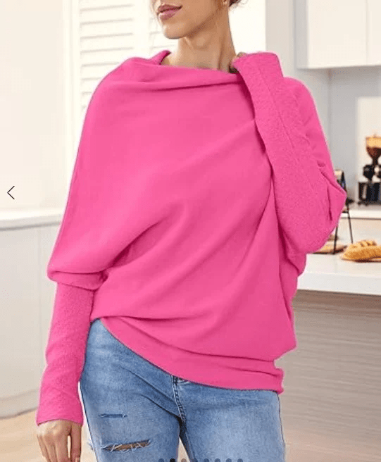 Amara Eleganter asymmetrischer Pullover - Livezo