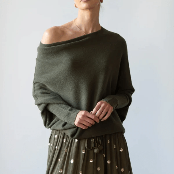 Amara Eleganter asymmetrischer Pullover - Livezo
