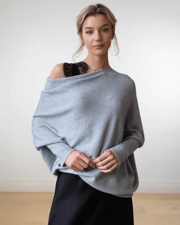 Amara Eleganter asymmetrischer Pullover - Livezo