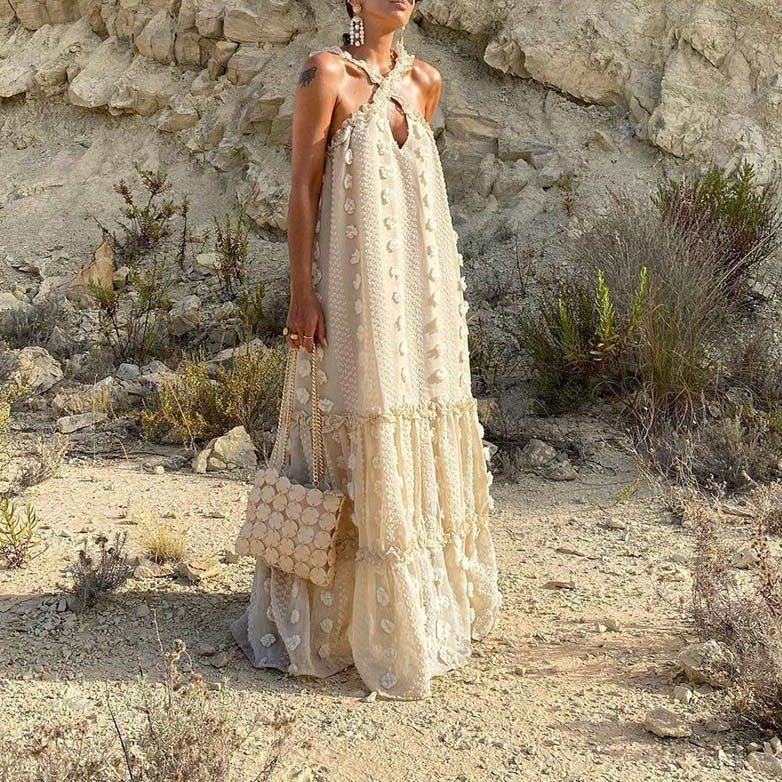 Angelina - Maxikleid mit Blumenmuster - Livezo