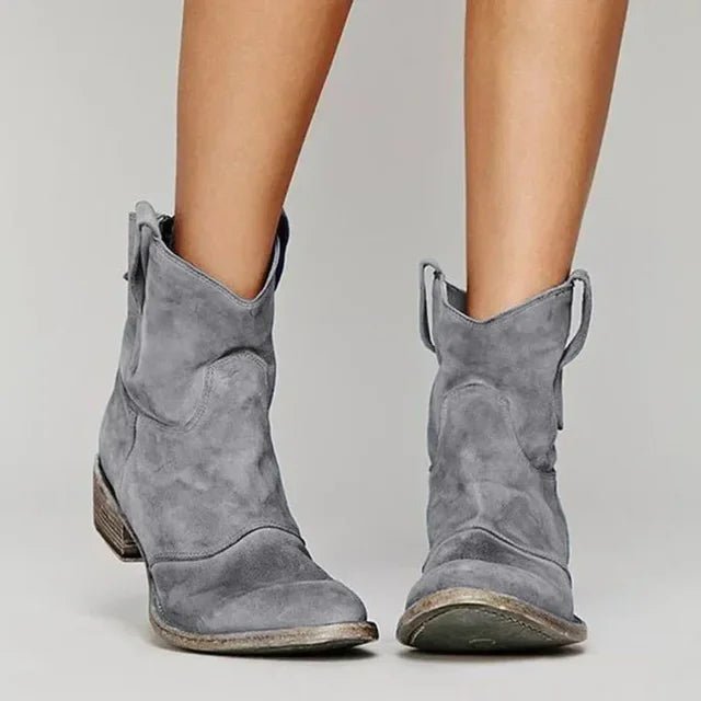 Annalena | Damen Vintage Cowboy Stiefeletten | Western Boots mit Absatz - Livezo