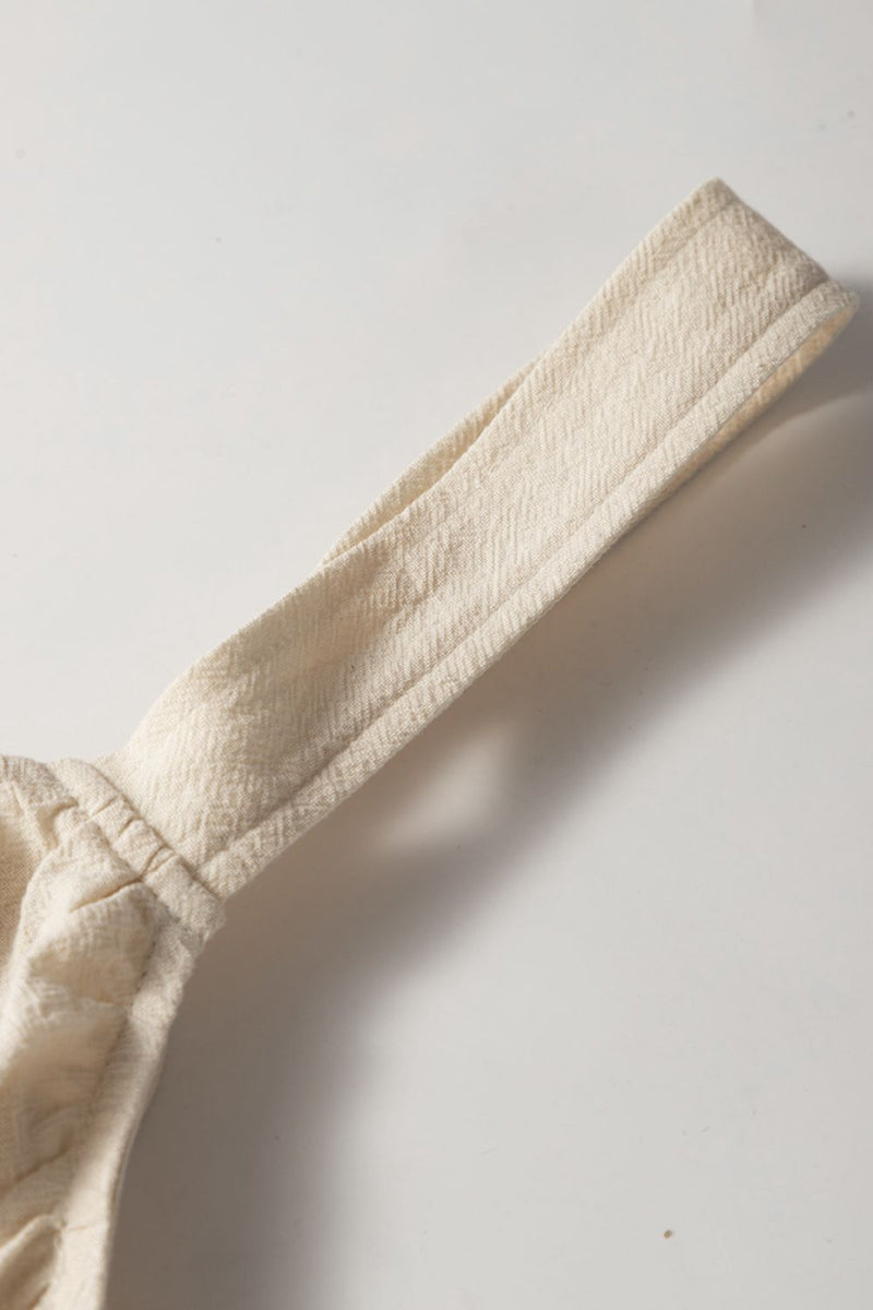 Ärmelloser Jumpsuit mit gerafftem Oberteil und weitem Bein für Damen - Livezo