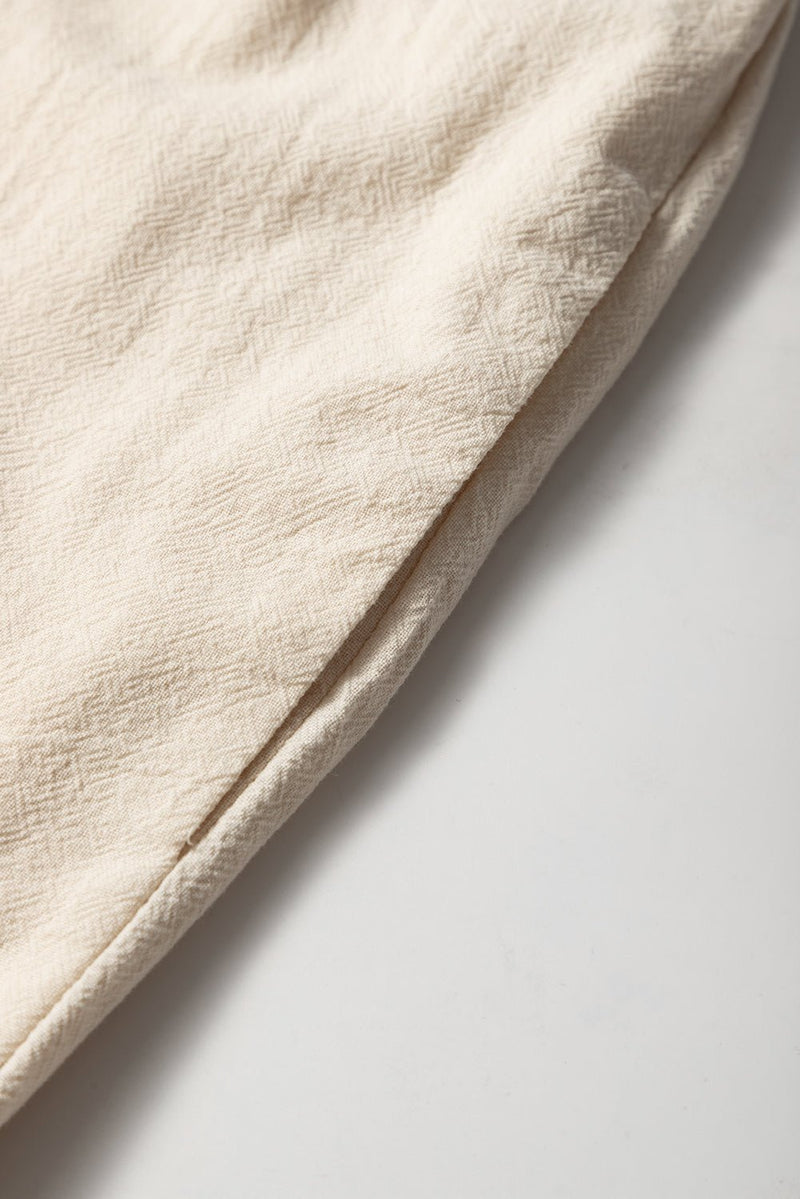 Ärmelloser Jumpsuit mit gerafftem Oberteil und weitem Bein für Damen - Livezo