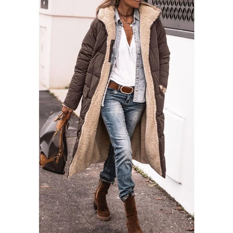 Augusta - Langer Winterparka mit Kapuze - Livezo