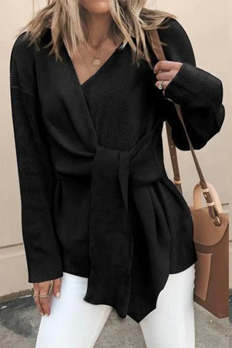 Betta - Lässige, solide Patchwork - Strickjacke - Livezo