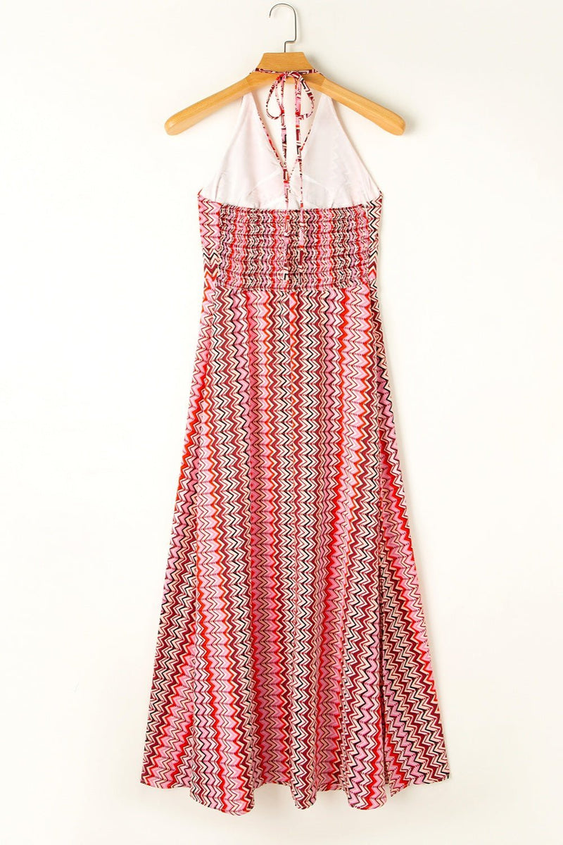 Boho Bedrucktes Neckholder - Maxikleid - Livezo
