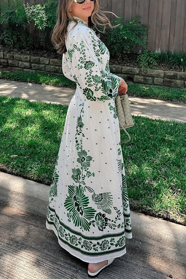 Botanical Maxi Dress - 🌿 Umarme die Natur mit Stil - Livezo