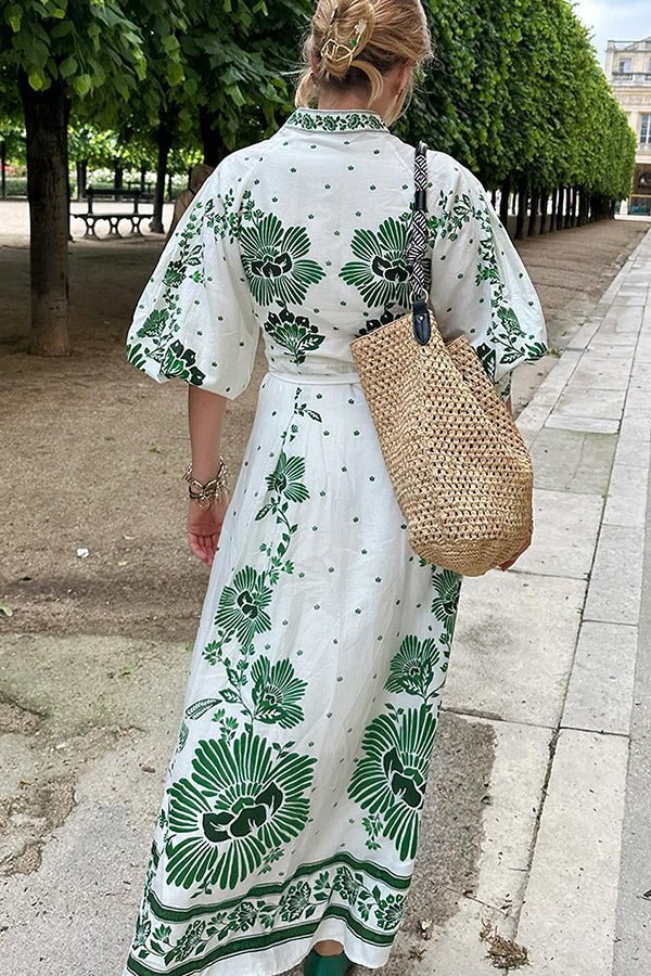 Botanical Maxi Dress - 🌿 Umarme die Natur mit Stil - Livezo