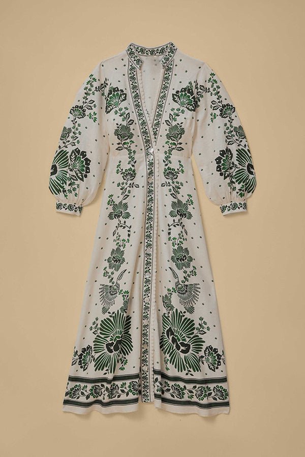 Botanical Maxi Dress - 🌿 Umarme die Natur mit Stil - Livezo