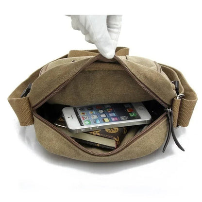 Canvas Vertical Sling Bag - Harren Cole