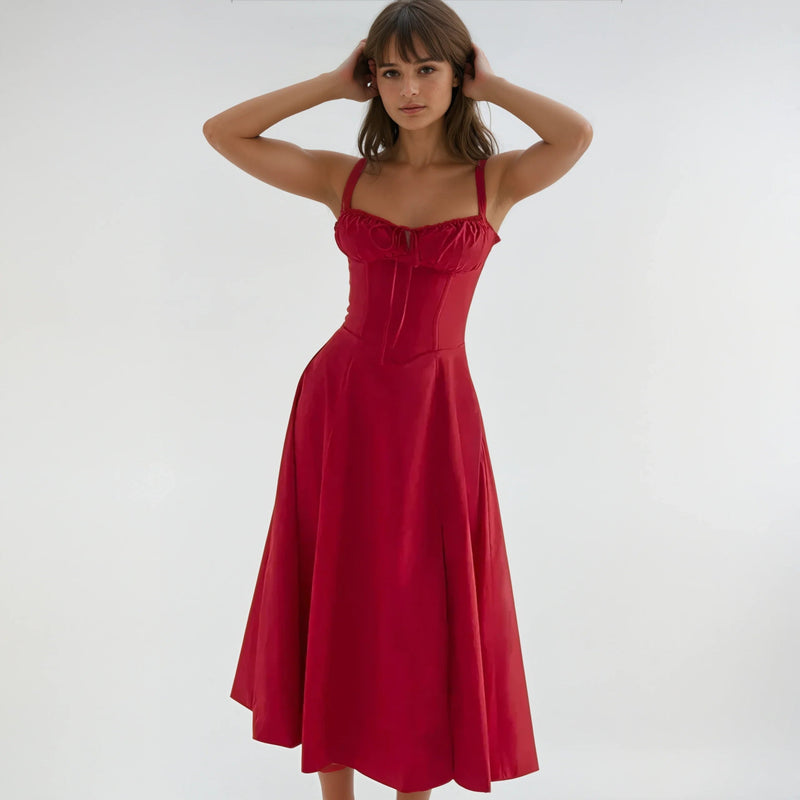 Catherine Corset Dress - Anmutige Eleganz mit einem schicken Schlitz - Livezo