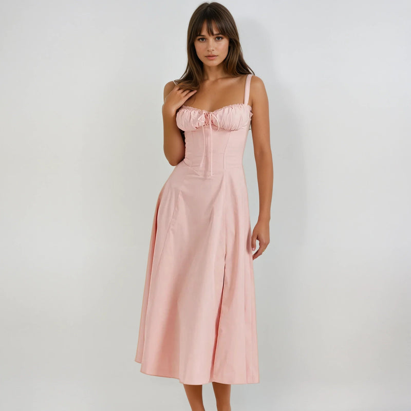Catherine Corset Dress - Anmutige Eleganz mit einem schicken Schlitz - Livezo