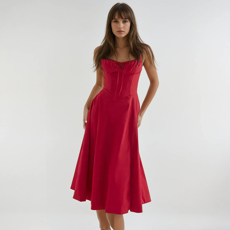 Catherine Corset Dress - Anmutige Eleganz mit einem schicken Schlitz - Livezo