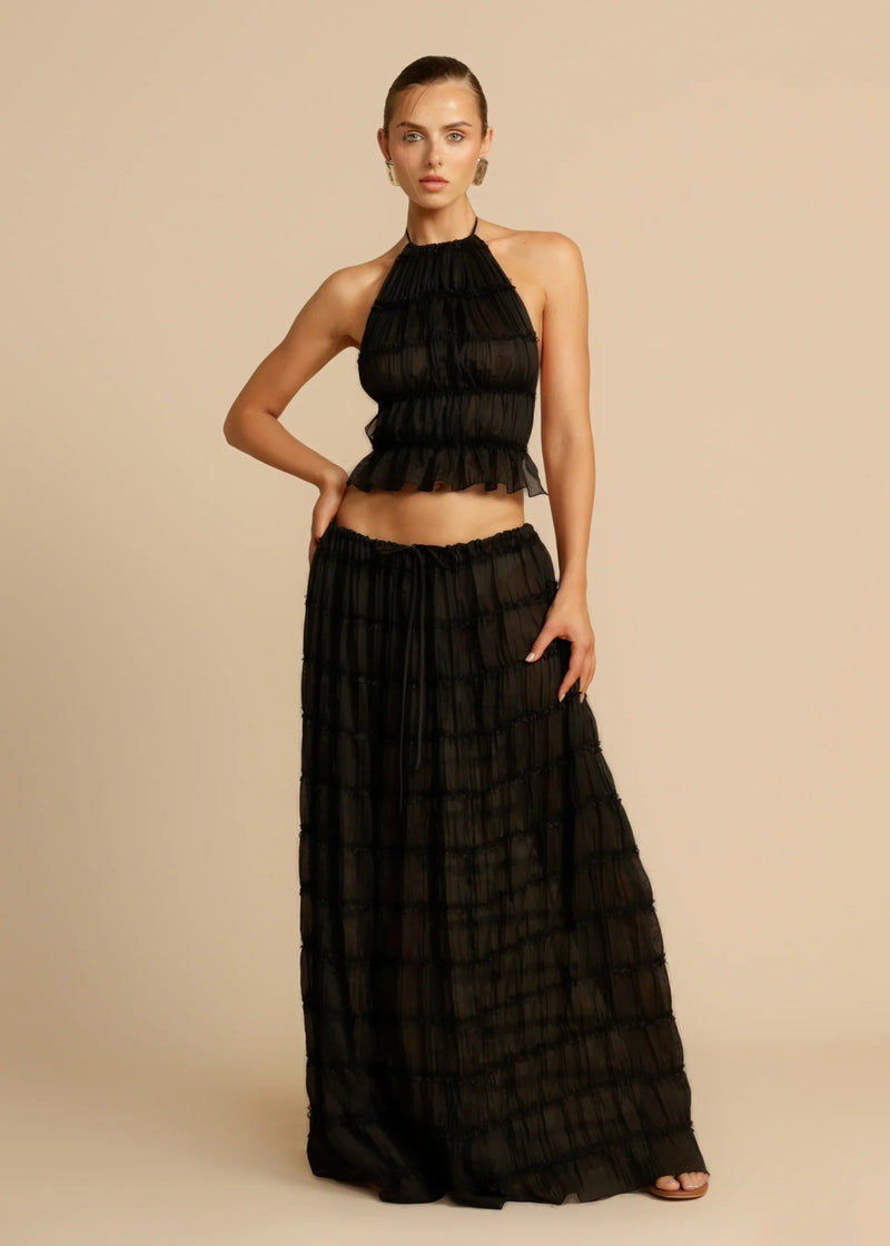 Chic Pleated Two - Piece Set | Mühelose Eleganz & Komfort - Livezo