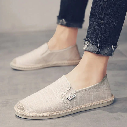 Classic Men's Espadrilles Canvas Slip - On Shoes - Harren Cole