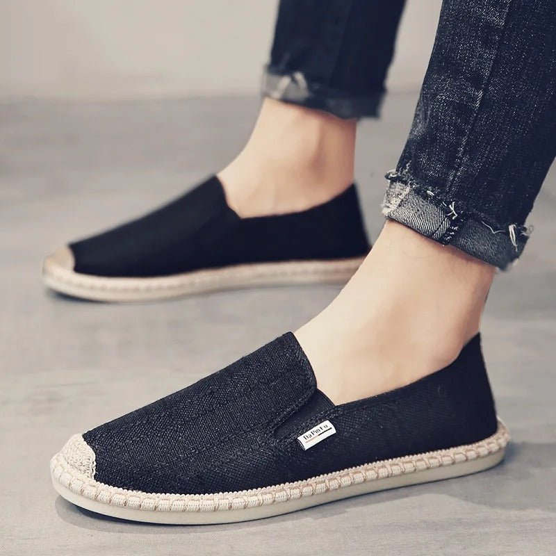 Classic Men's Espadrilles Canvas Slip - On Shoes - Harren Cole