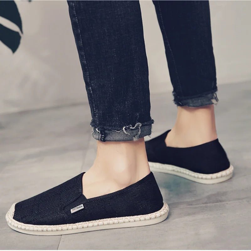 Classic Men's Espadrilles Canvas Slip - On Shoes - Harren Cole