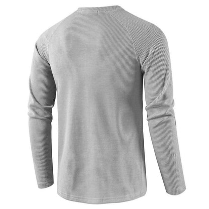 Classic Men's Henley Shirt Slim Fit Casual Top - Harren Cole