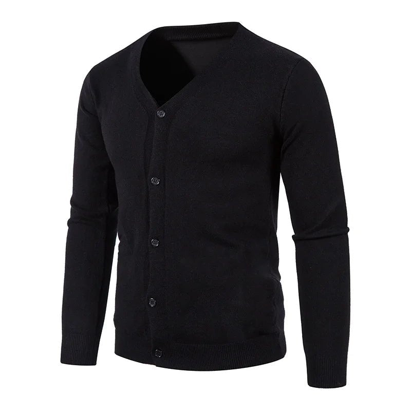 Classic Men's Wool Blend Cardigan Sweater - Harren Cole