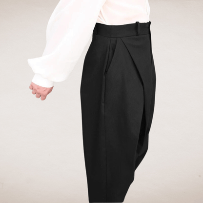 Classic Pleated Trousers for Men Tailored Fit Pants - Harren Cole