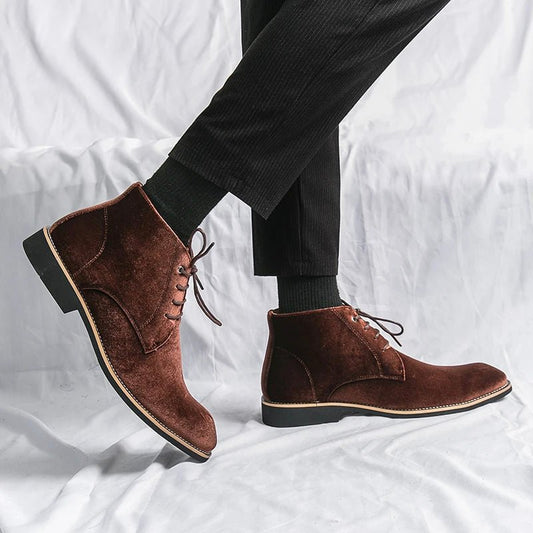 Classic Sterling Leather Lace - Up Boots for Men - Harren Cole