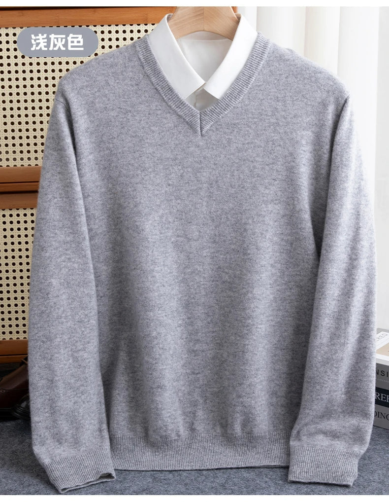 Classic V - Neck Sweater for Men - Harren Cole