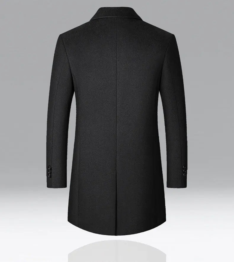 Classic Wool Coat with Quilted Lining for Men - Harren Cole