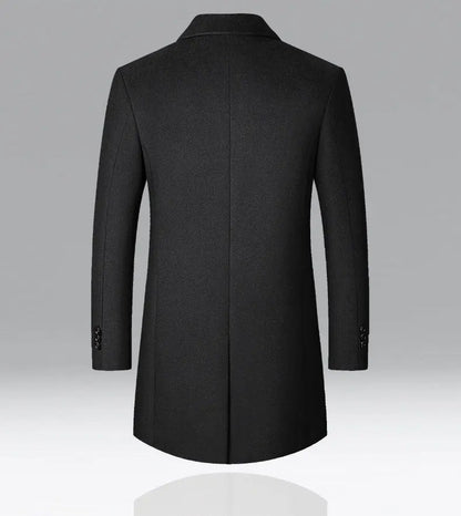 Classic Wool Coat with Quilted Lining for Men - Harren Cole