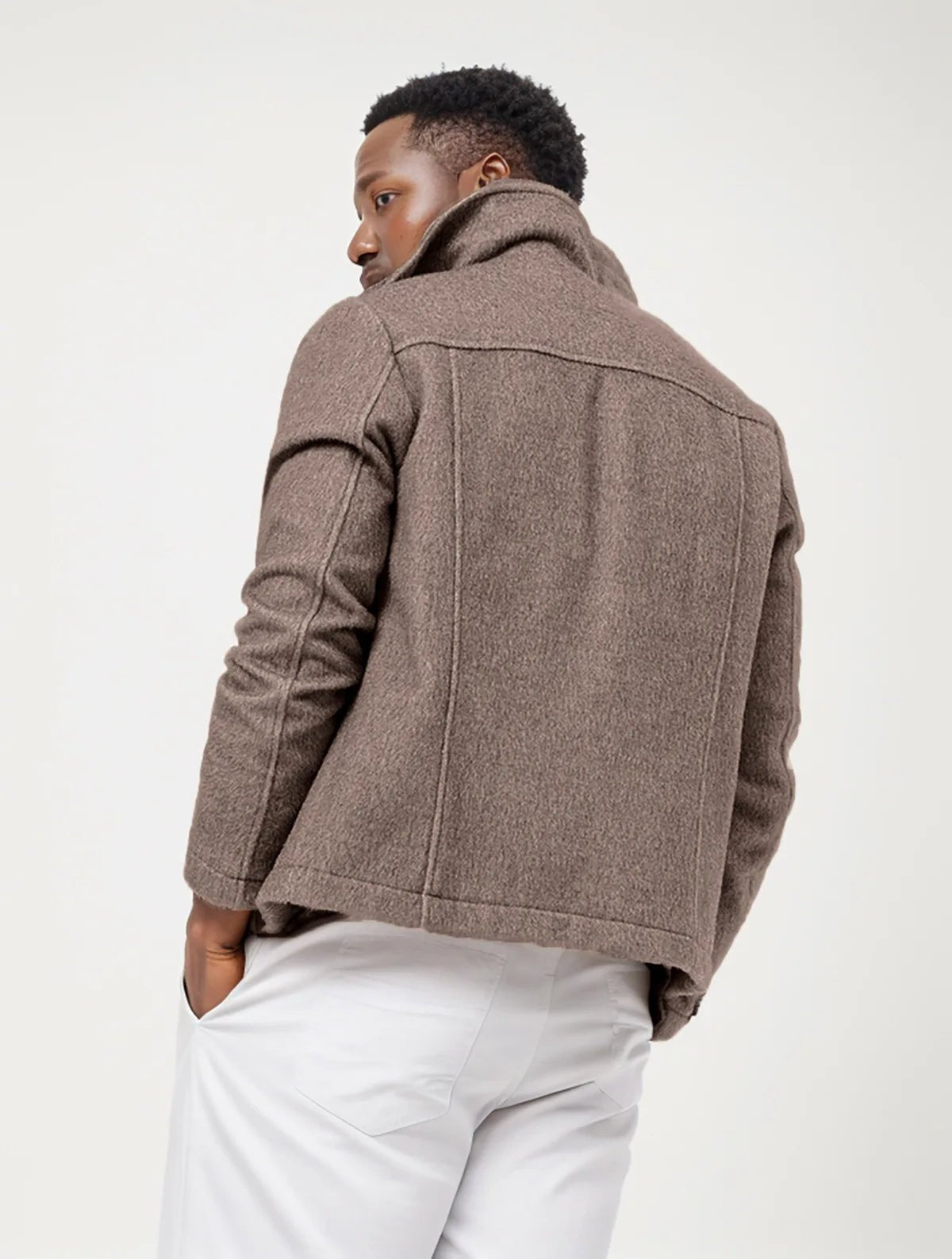 Classic Wool Jacket with Chest Pockets for Men - Harren Cole