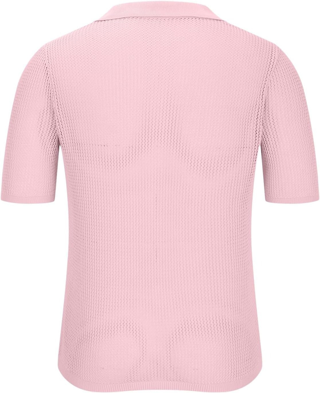 Crochet Button Placket Airy Shirt - Harren Cole