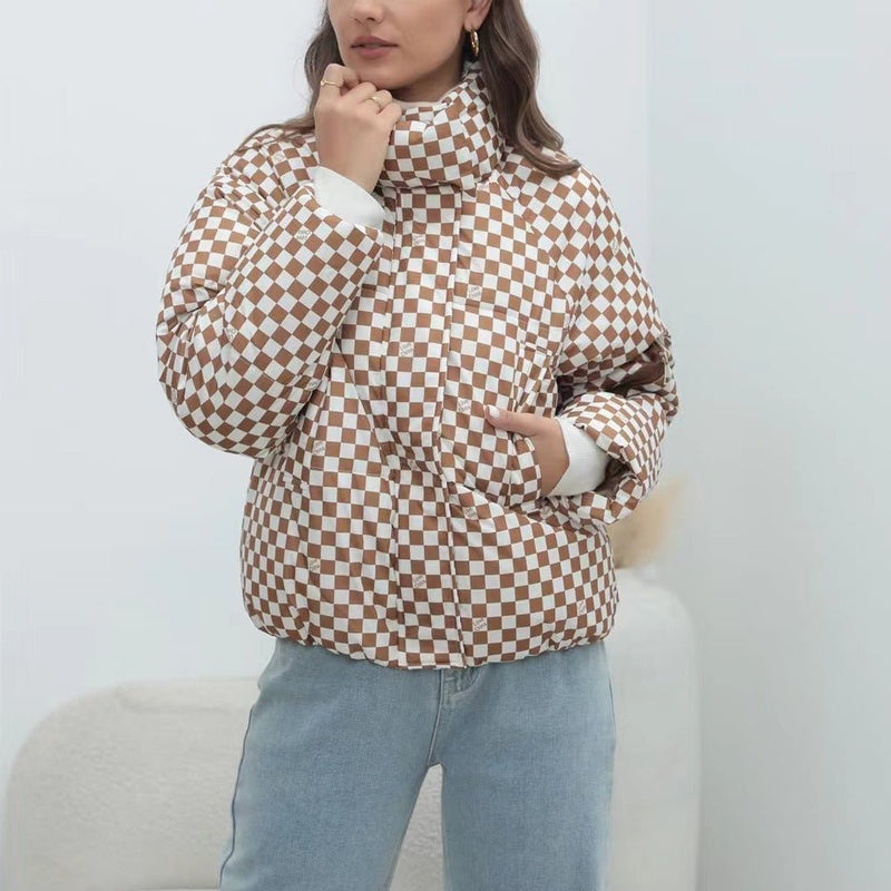 Damen Steppwindjacke mit hohem Kragen - Livezo