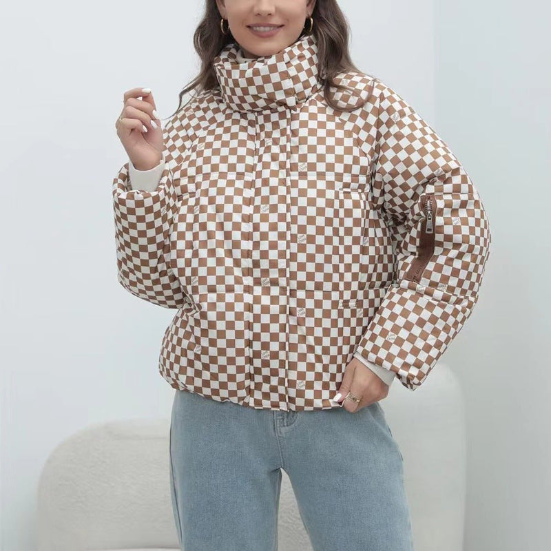 Damen Steppwindjacke mit hohem Kragen - Livezo