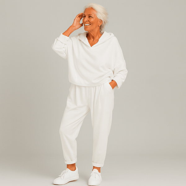 Damen Zweiteiliges Oversize - Sweatshirt - Set - Livezo