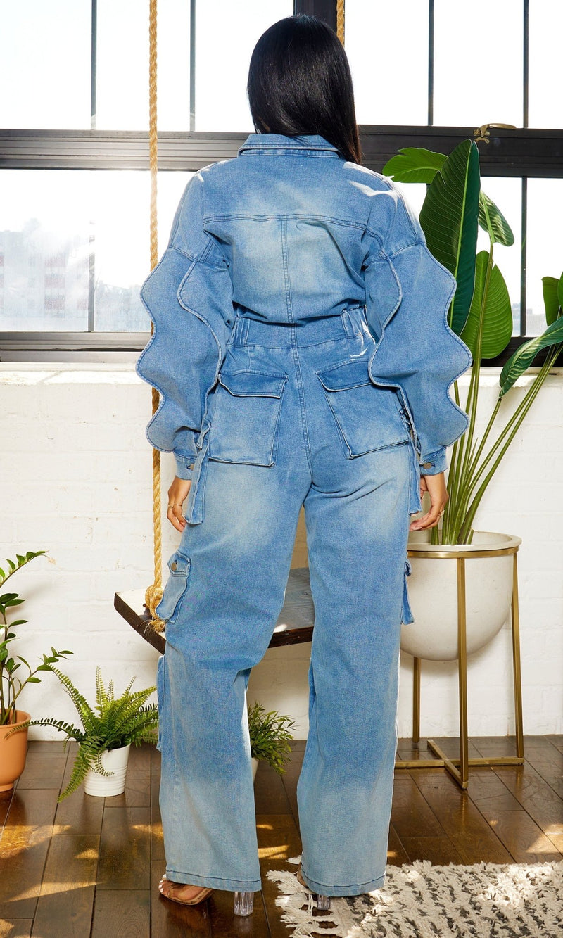Denim Jumpsuit - Müheloser Stil, ultimativer Komfort! - Livezo