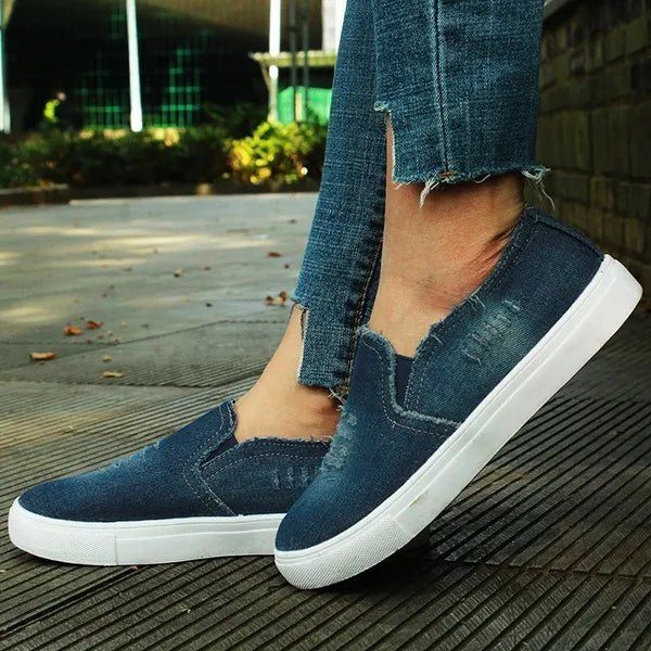 Denim Slip - on Sneakers - Denim - Tage, bequemer Style! - Livezo