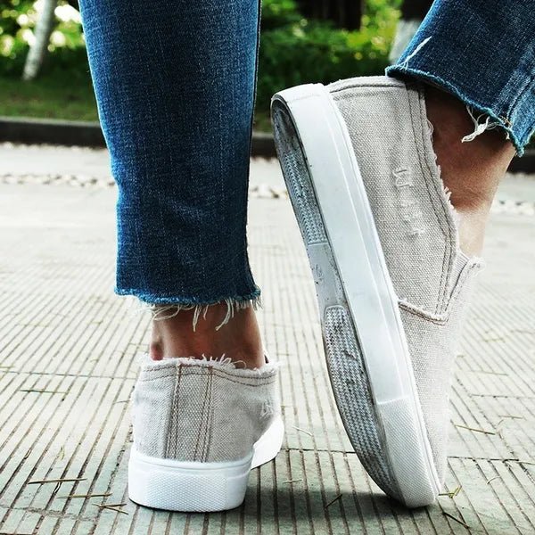 Denim Slip - on Sneakers - Denim - Tage, bequemer Style! - Livezo