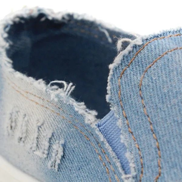 Denim Slip - on Sneakers - Denim - Tage, bequemer Style! - Livezo