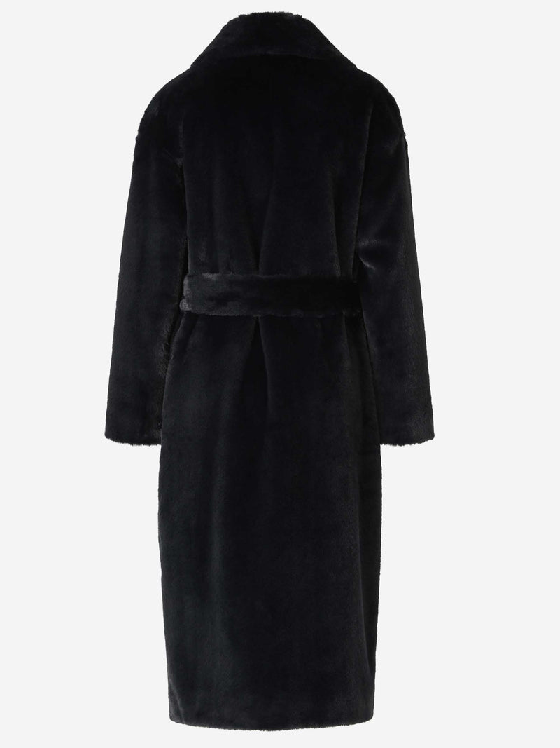 Schicker Kunstpelzmantel für eleganten Winterstil