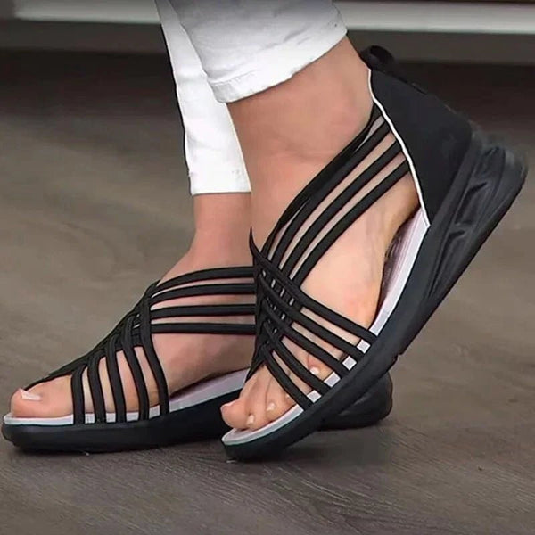 Elegante Keilsandalen mit Knöchelriemen – Stil & Komfort für den Sommer - Livezo