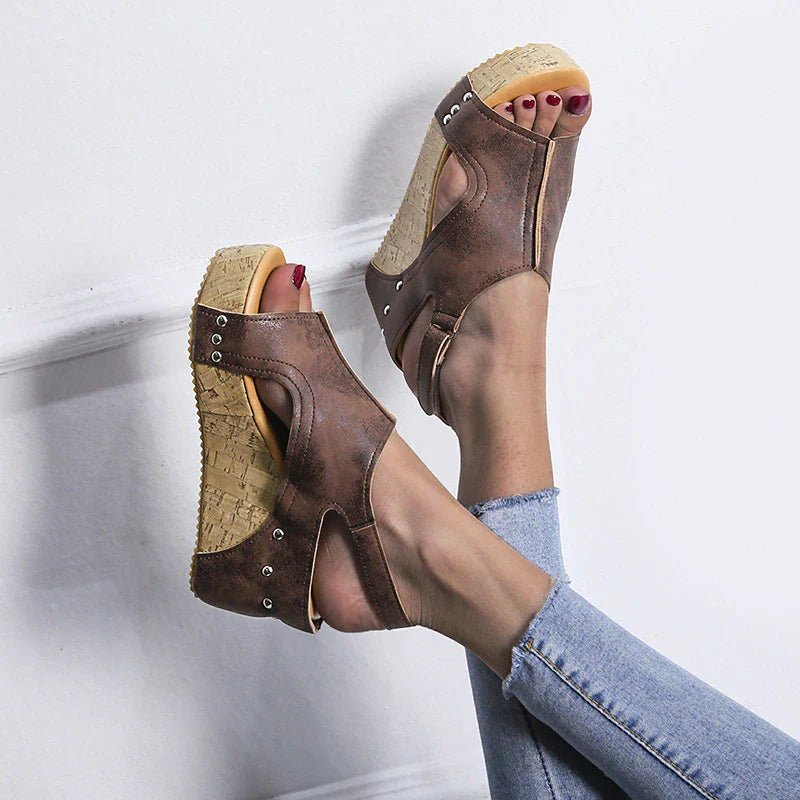 Elegante rutschfeste Keilabsatzschuhe für Damen - Livezo