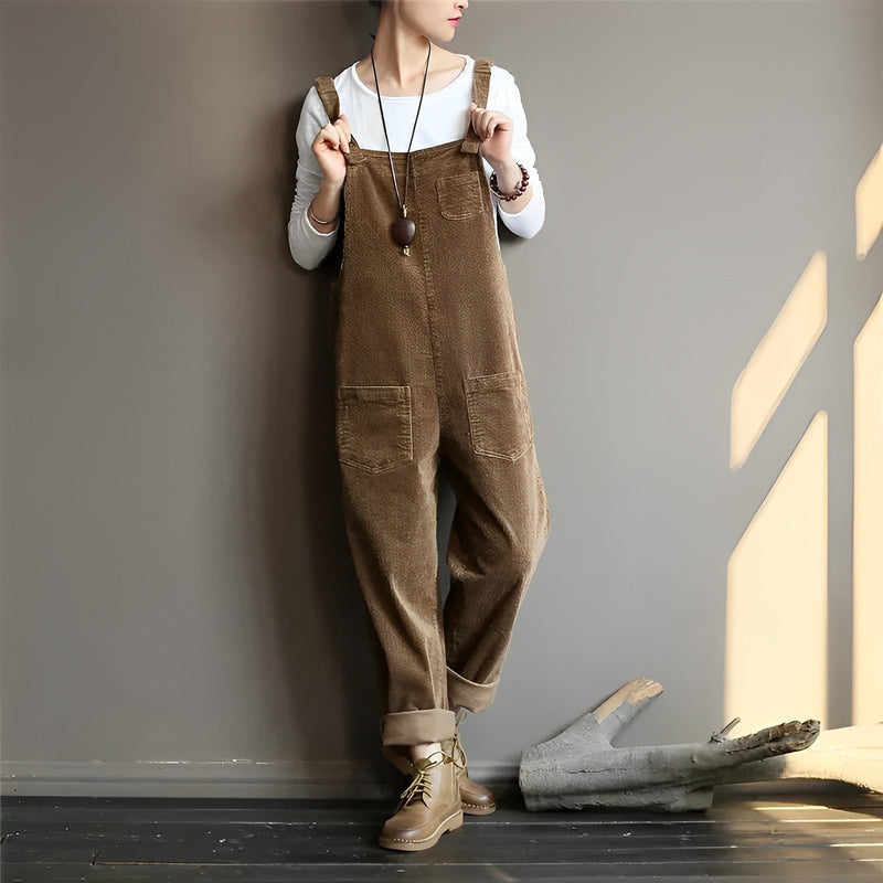 Eloise - Retro - Stil Cord - Overall - Livezo